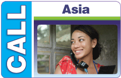 Call Asia using CALL Asia calling card.