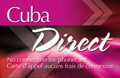 Call Caribbean using Cuba Direct calling card.