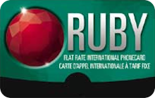 Call Africa, North America using Ruby calling card.